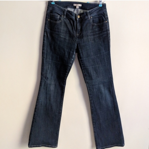 CAbi Dark Wash Denim Boot Cut Jeans 4 - Picture 2 of 7